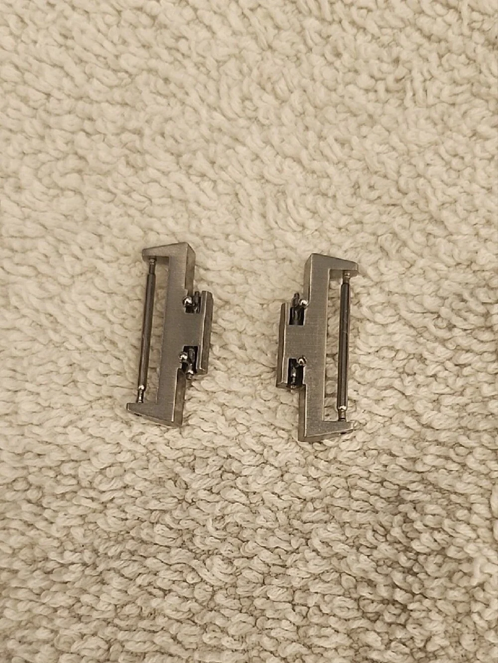 Strap Adapter For Tissot PRX Men's Silver Watch Band End Links - Pair